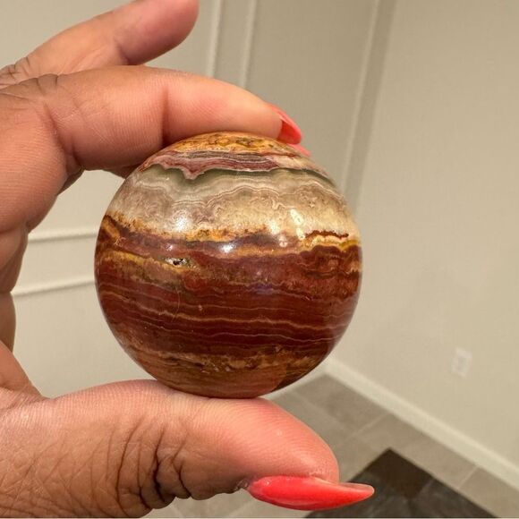 Elegant Multicolor Stone Sphere - Picture 1 of 2